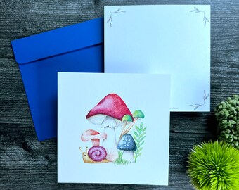 Biglietti d'auguri / Biglietti vuoti / Funghi / Biglietti di auguri / Biglietti piatti