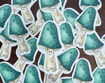 Adesivo in vinile · Adesivo fustellato · Fungo · Impermeabile