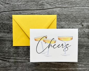 Cheers / Biglietto di auguri per la celebrazione / Acquerello