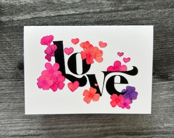 Amore / San Valentino / Acquerello / Biglietto d'auguri