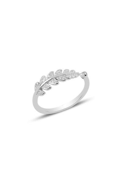 Silver Leaf Adjustable Ring Sterling Silver Gift Ring for | Etsy
