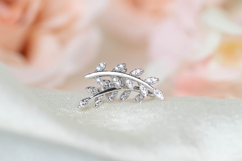 Earrings Leaf Silver - Bec Stern