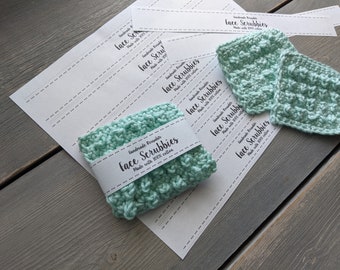 Face Scrubbie Pattern / Crochet Face Scrubbie Pattern / Spa Day Face Scrubbie / Spa Day