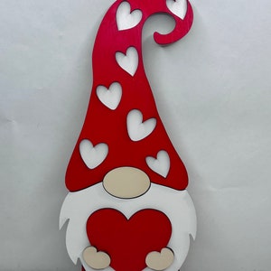 Valentine Gnome Decor / Valentine Gnome / Valentine Gnome Wall hanging / valentine gnome tiered tray decor