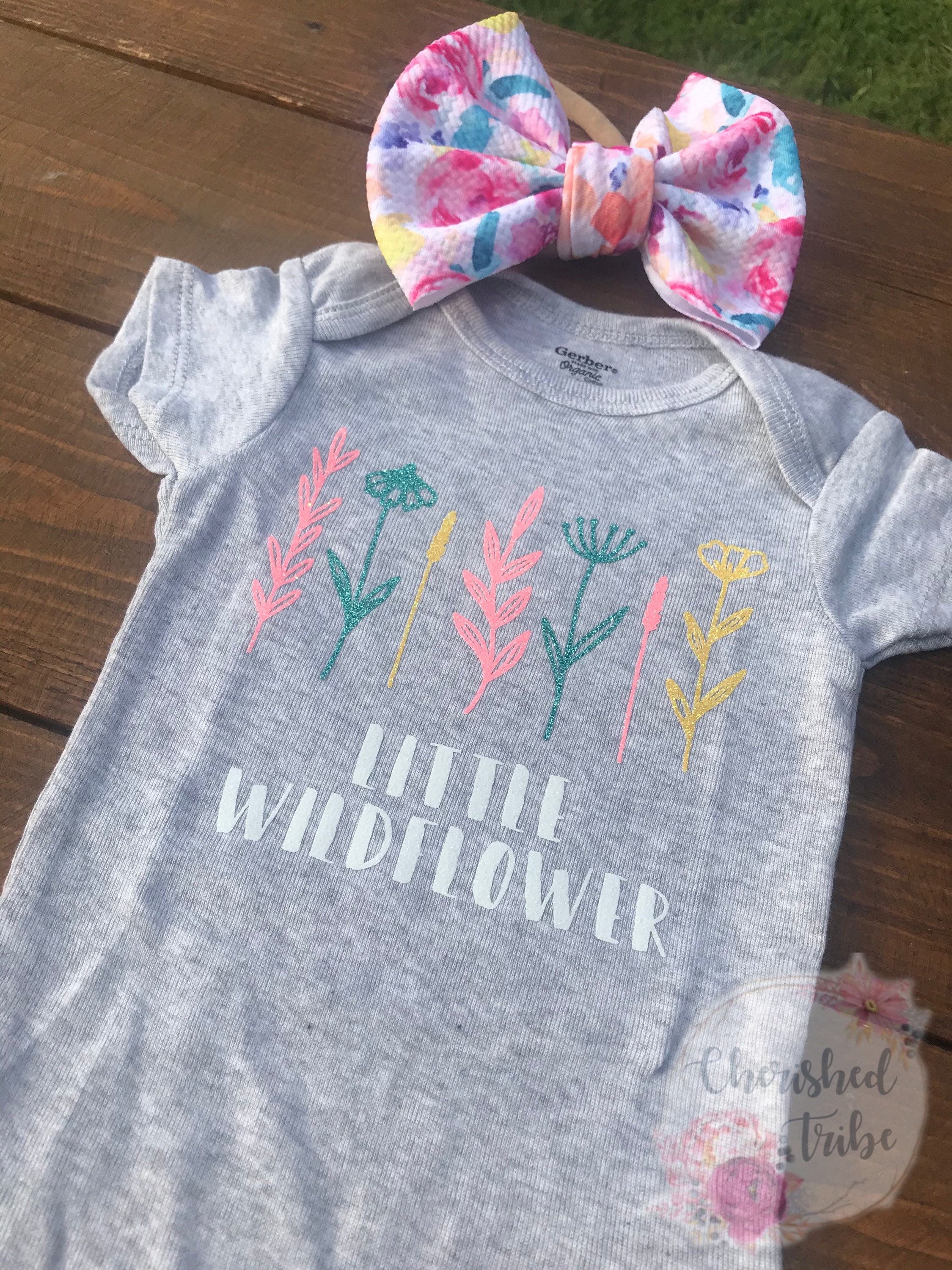 Colorful Flowers Onesie