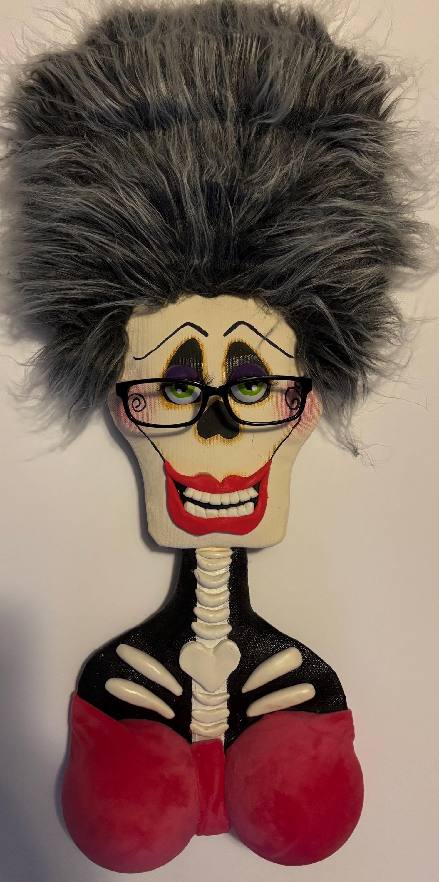 Pièce jointe d'Halloween, pièce jointe de couronne, Halloween, automne, squelettes, têtes de mort, Barbara Bones