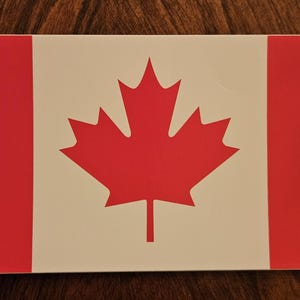 Canada Flag Sticker, Printed in Canada, Canadian Pride Decal
