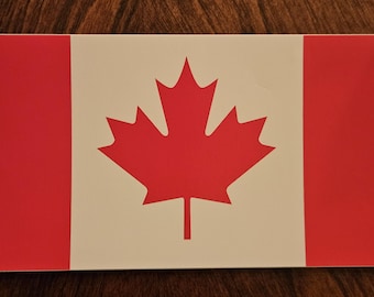 Canada Flag Sticker, Printed in Canada, Canadian Pride Decal