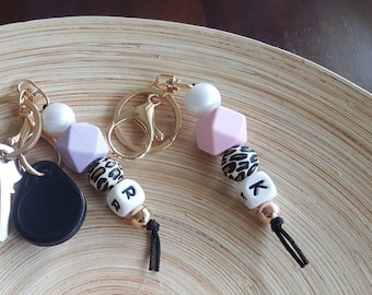 Leopard ~ animal style keychain gift. Customize & Personalize.