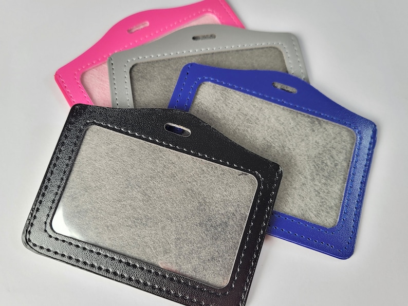 Horizontal ID Card Holder. Student Teacher Classroom or Etsy