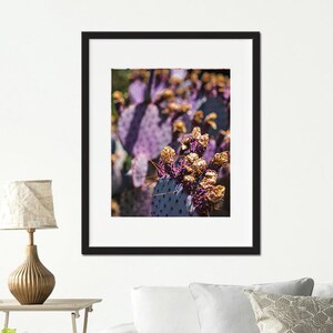 Blooming cactus print Cactus with flowers picture Cactus home decor Flowering cactus photography Boho style wall art Desert print
