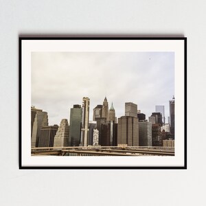 Manhattan city view, New York poster, Home decor, New York travel poster, Printable wall art, Modern digial download, Unique wall art decor