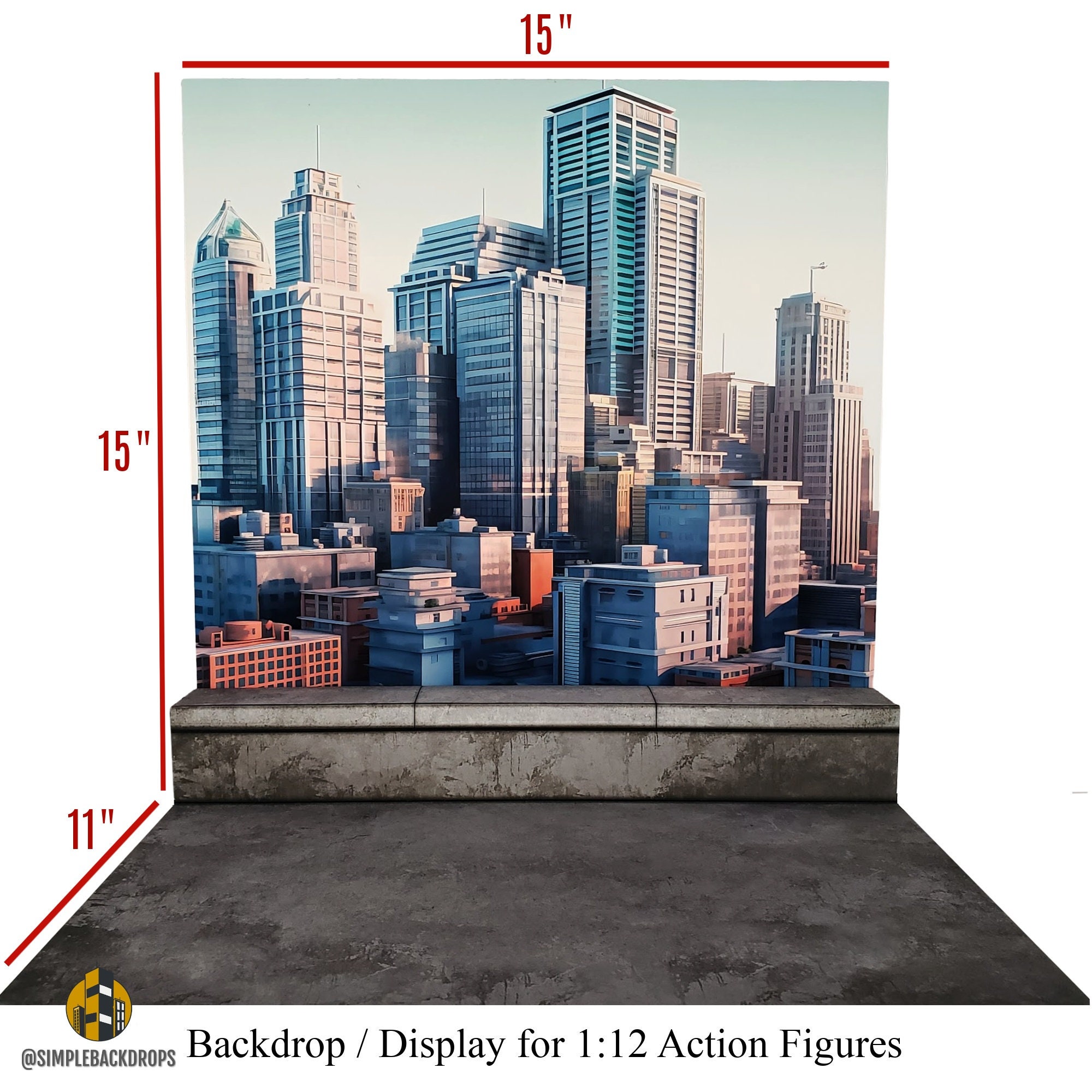 1/6th Scale Marvel AVENGERS TOWER Ikea DETOLF 15x15 Diorama Backdrop