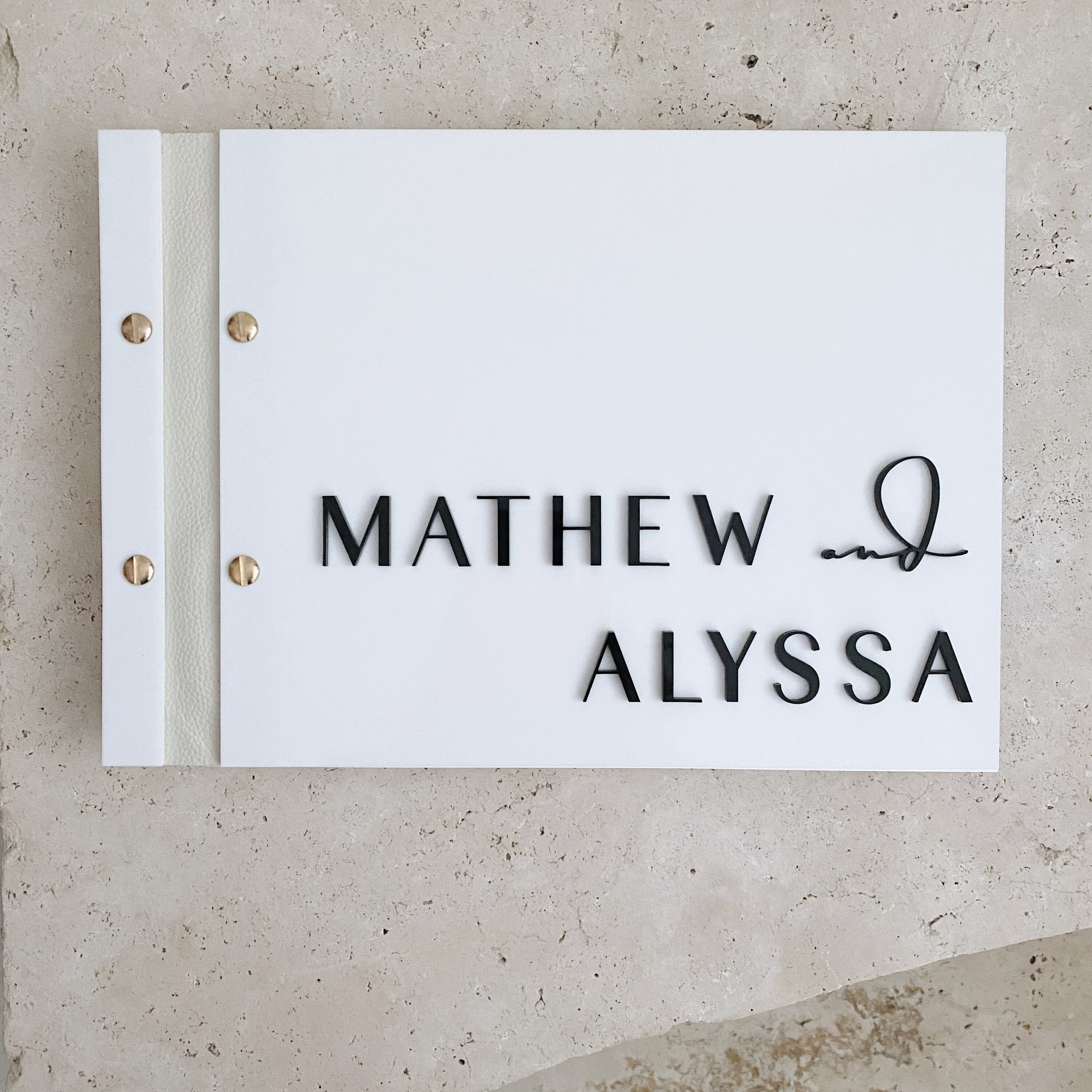 Acrylic Cover Guest Book Wedding Guest Book Guest Book Etsy Australia