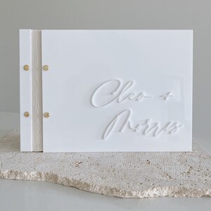Acrylic Cover Guest Book - Wedding Guest Book - Guest Book - Acrylic Guest Book -