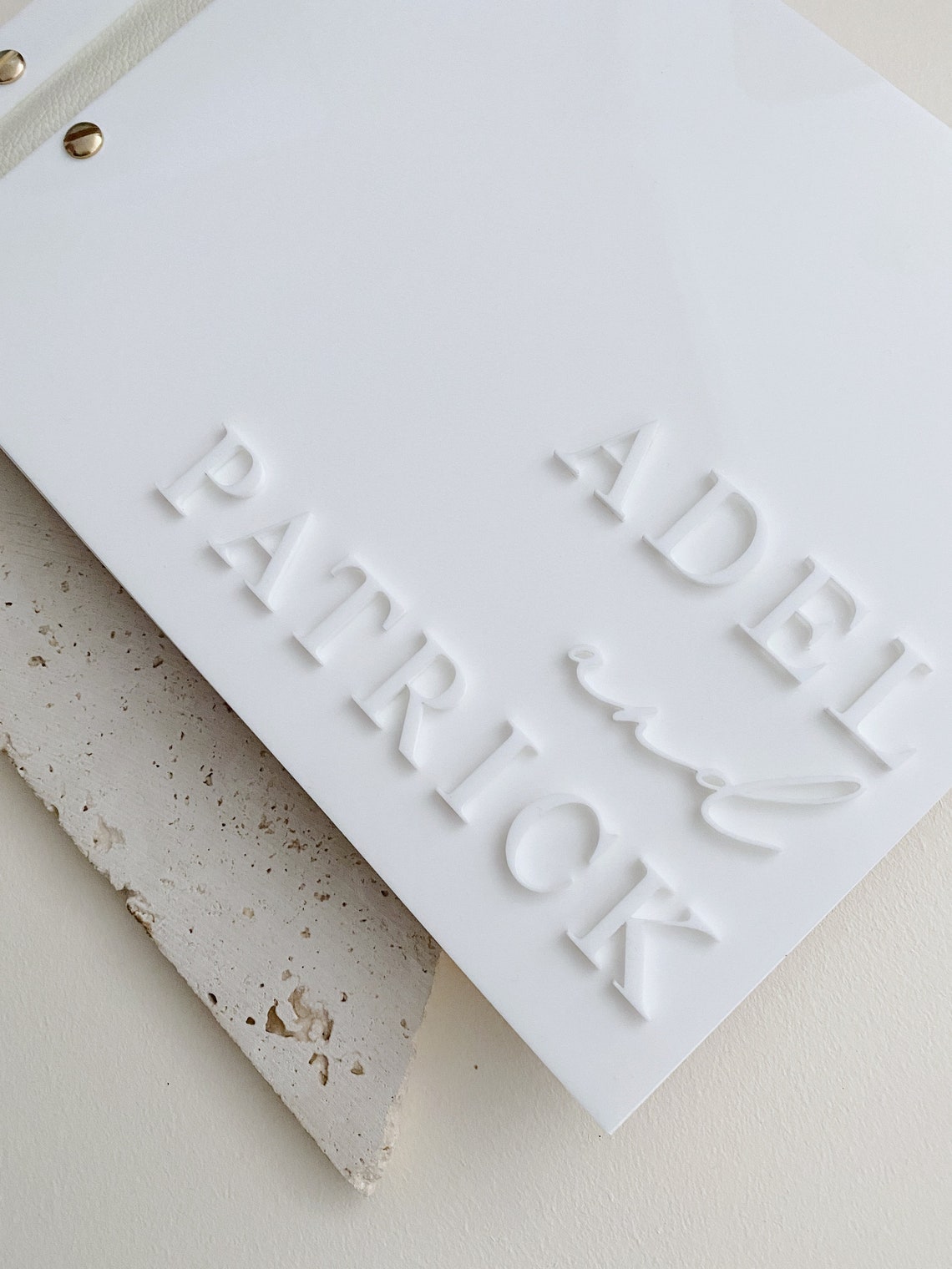 Acrylic Cover Guest Book Wedding Guest Book Guest Book Etsy