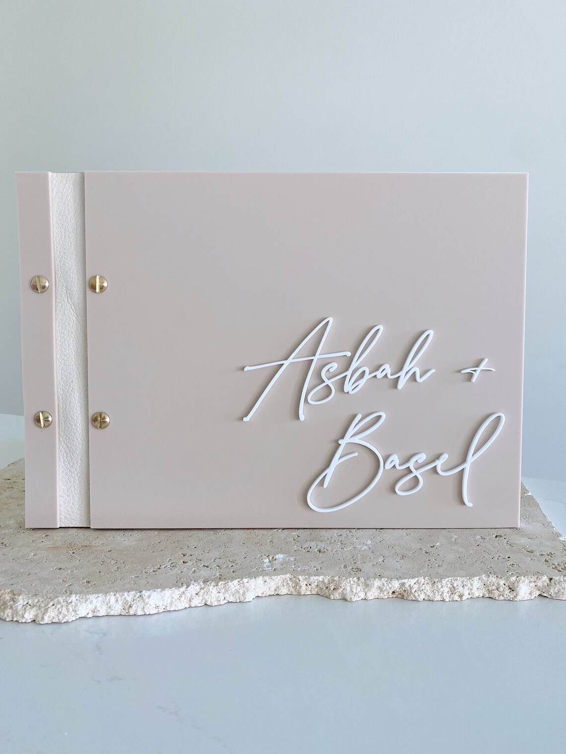 Acrylic Cover Guest Book Wedding Guest Book Guest Book Etsy