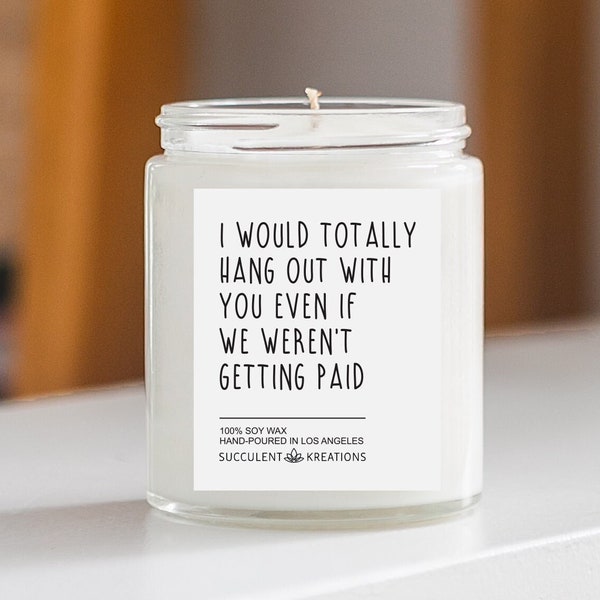 Gift for co-worker, Staff gift candle, Colleague gifts, Funny Co-worker gift, Birthday gift for coworker, Funny gift for Coworker