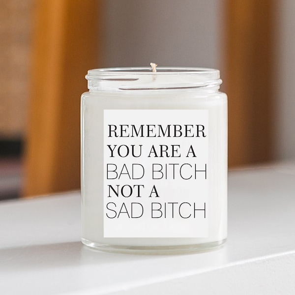 Best Friend Gift Ideas, Uplifting Gift Ideas, Funny Friend Gift, Feel Better Gift Idea, Candle Gift, Funny Feel Better Soon, Bad Bitch