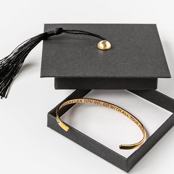 CLASS of 2024, GRADUATION gift, SENIOR 2024, Graduation Gift for Her, Bachelor Degree,  Graduation bracelet, Graduation Gifts for Daughter