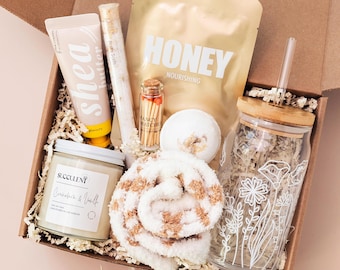 Hug In A Box, Encouragement Gift, Mom Gift Box, Mother's Day Gift Box, Thinking Of You Box, Cozy Care Package, Self Care Basket