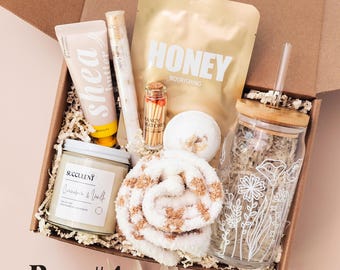 Hug In A Box, Encouragement Gift, Mom Gift Box, Mother's Day Gift Box, Thinking Of You Box, Cozy Care Package, Self Care Basket