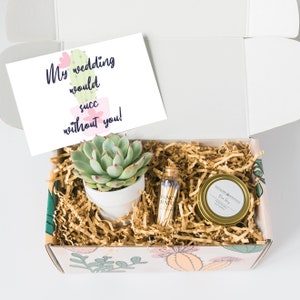 Bridesmaid Proposal - Bridesmaid Proposal Gift - Bridesmaid Proposal gift ideas - Succulent gift Box - Will you be my bridesmaid