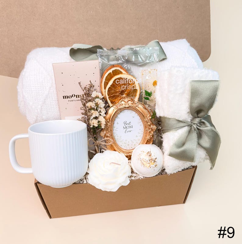 Thoughtful Mother’s Day Gift, Mother's Day Gift Basket, Best Mom Ever Gift Basket, Daughter to Mother, Mom Gift Set BOX #9