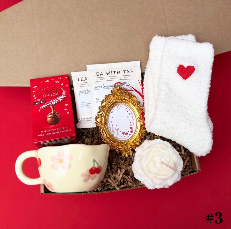 Galentines Day Gifts, Hygge Valentines Gift Box, Valentines Gift Basket, Best Friends Gift Box, Valentine's care package, Friendship Box BOX #3
