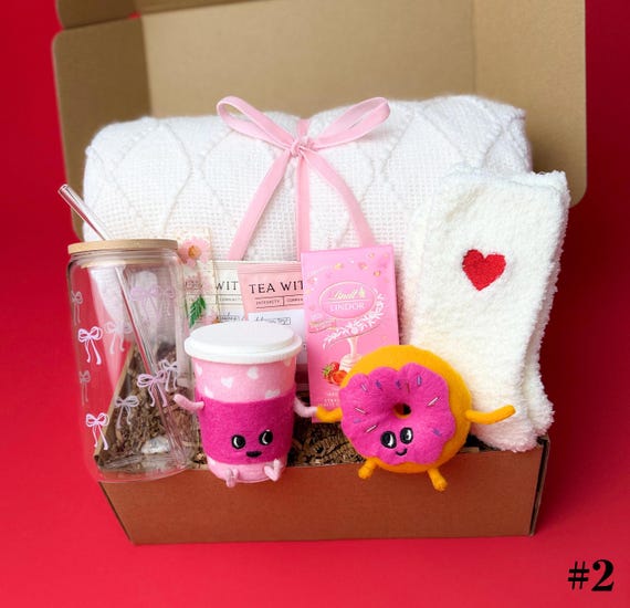 Galentines Day Gifts, Hygge Valentines Gift Box, Valentines Gift Basket,  Best Friends Gift Box, Valentine's care package, Friendship Box
