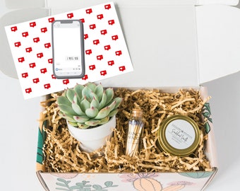 I Miss You Succulent Gift Box, I Miss Your Face, Best Friend Gift Set, Send a Gift , Care Package, Miss You Gift, Missing You Gift Box