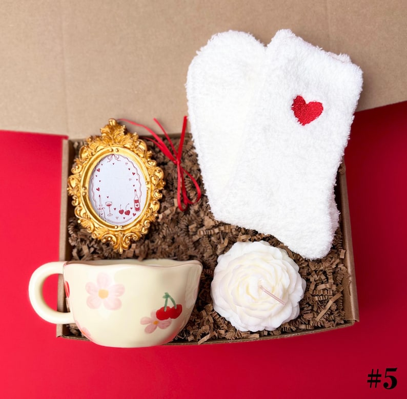Galentines Day Gifts, Hygge Valentines Gift Box, Valentines Gift Basket, Best Friends Gift Box, Valentine's care package, Friendship Box BOX #5