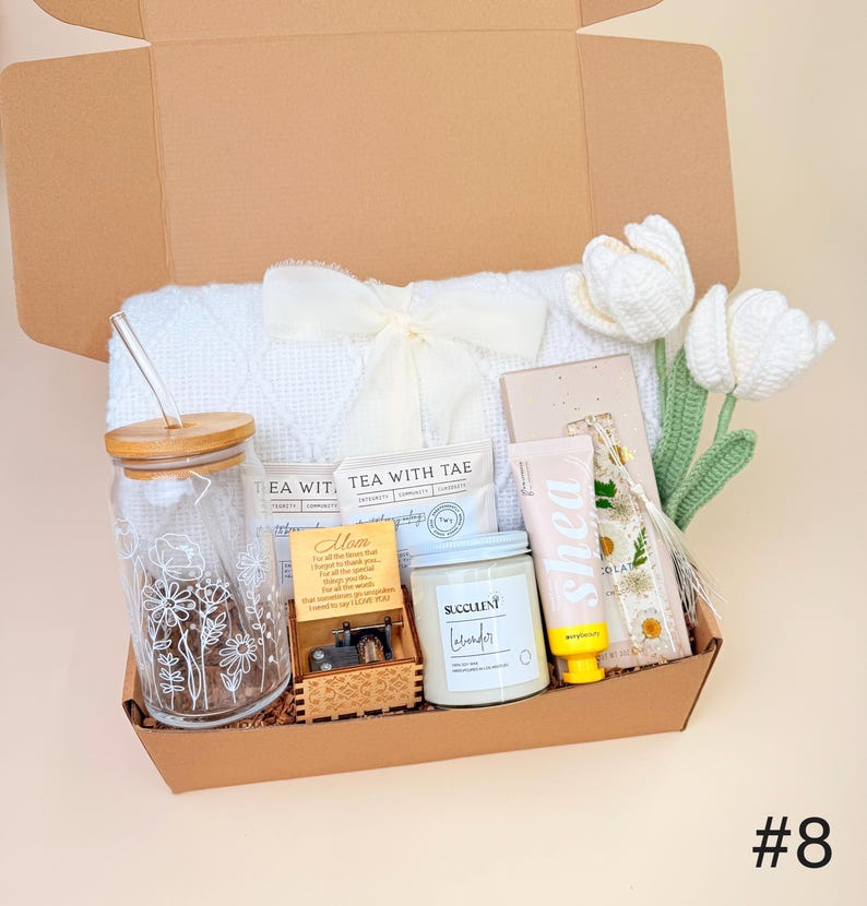 Thoughtful Mother’s Day Gift, Mother's Day Gift Basket, Best Mom Ever Gift Basket, Daughter to Mother, Mom Gift Set BOX #8