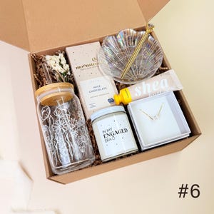 Engaged Friend gift box, Newly Engaged Gift, Bridal Gift Box, Engagement Ring Dish Gift Ideas, Unique Engagement Present for Best Friend BOX #6
