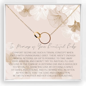 Miscarriage Necklace Gift- in loving memory of your beautiful baby- loss of baby gift- sorry for your loss gift- condolence gift