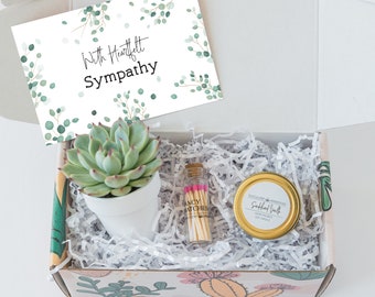 Sympathy box, sorry gift box, sorry for your loss, Condolence Gift, Memorial Candle Gift, Memorial, Sympathy Gift set, Sympathy box