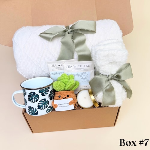 Ensemble soins personnels santé mentale pour elle - cadeau soulagement du stress - trousse soins pour elle - cadeau amitié - coffret soins personnels pour femme - envoyer un cadeau
