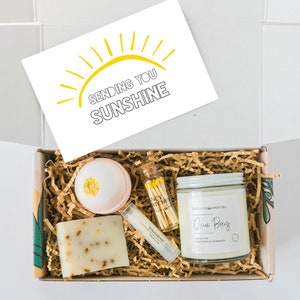 SENDING SUNSHINE GIFT - Sending You Sunshine - Sympathy Gift - Get Well Soon Gift Box - Bff Care Package - Positive Vibes Gift