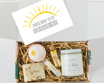 SENDING SUNSHINE GIFT - Sending You Sunshine - Sympathy Gift - Get Well Soon Gift Box - Bff Care Package - Positive Vibes Gift