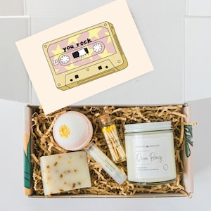 YOU ROCK Spa Box - All Natural Bath Set - Self Care Gift Box