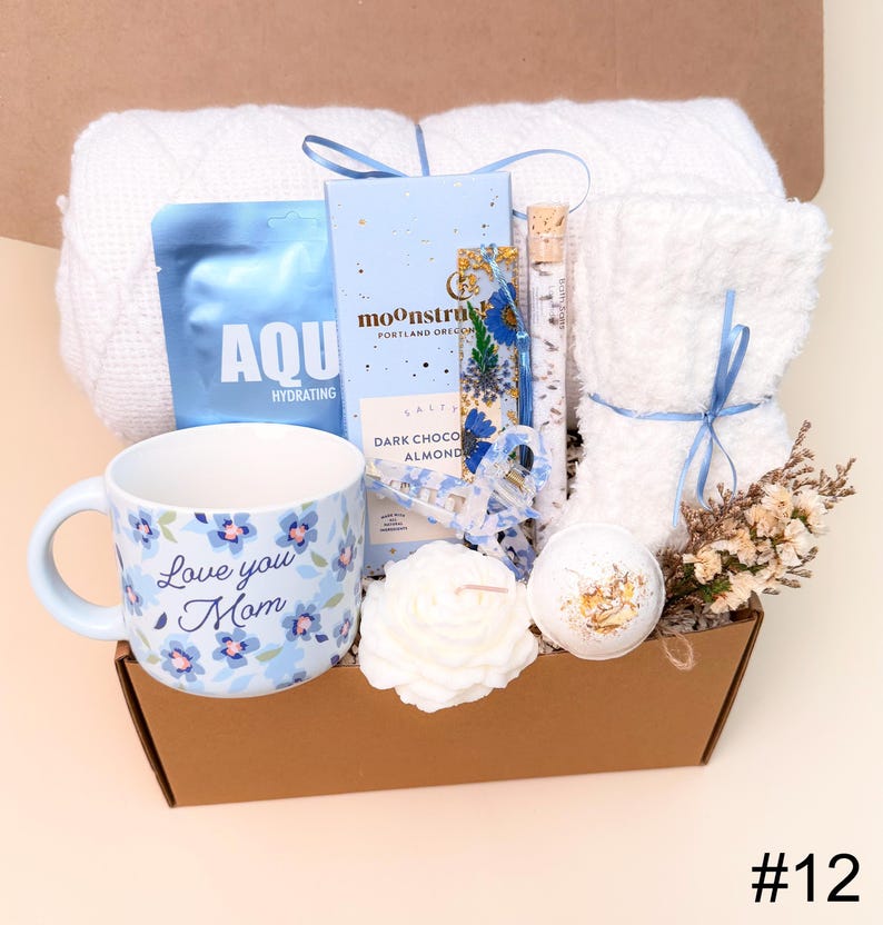 Thoughtful Mother’s Day Gift, Mother's Day Gift Basket, Best Mom Ever Gift Basket, Daughter to Mother, Mom Gift Set BOX #12