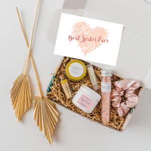 SISTER GIFT BOX - Best Sister Gift Box, Gift For Sister, Birthday Gift for Sister, Natural Spa Box, Unique Gift Ideas, Sister Spa Gifts
