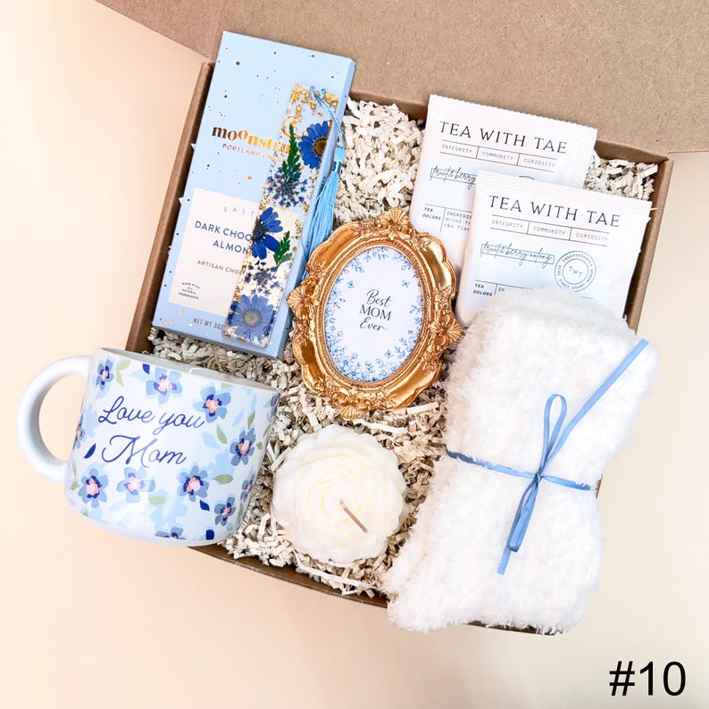 Thoughtful Mother’s Day Gift, Mother's Day Gift Basket, Best Mom Ever Gift Basket, Daughter to Mother, Mom Gift Set BOX #10