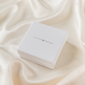 May include: A white square box with the text "Succulent Kreations" printed on the top.