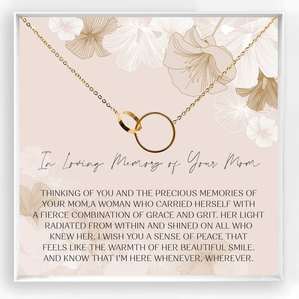 Loss of Mother Necklace Gift- mother memorial gift- in loving memory of mother- bereavement gift- mother remembrance gift