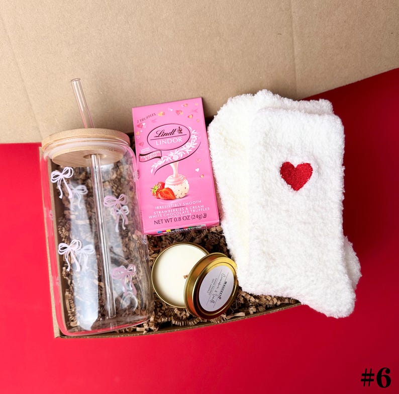 Galentines Day Gifts, Hygge Valentines Gift Box, Valentines Gift Basket, Best Friends Gift Box, Valentine's care package, Friendship Box BOX #6