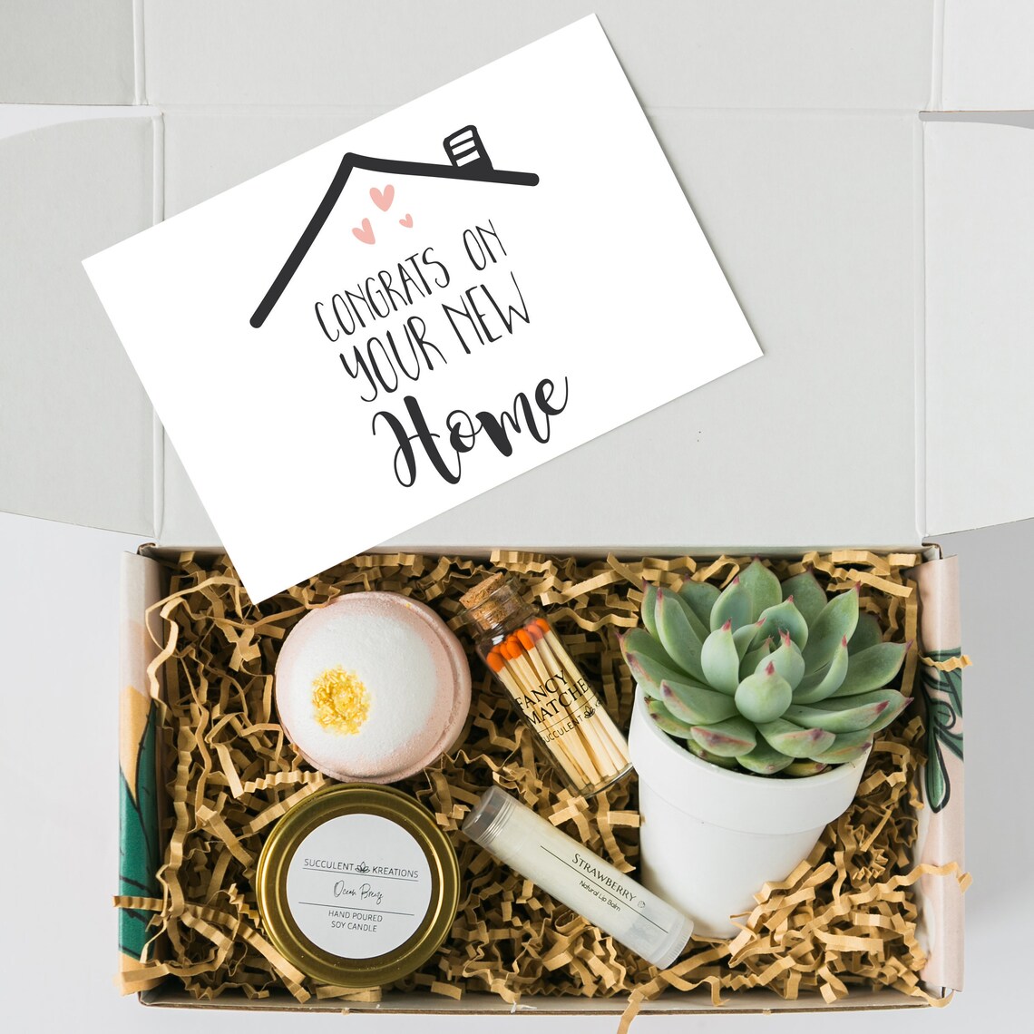 HOUSEWARMING GIFT BOX Happy New Home Congratulations Gift Etsy
