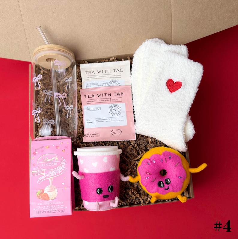 Galentines Day Gifts, Hygge Valentines Gift Box, Valentines Gift Basket, Best Friends Gift Box, Valentine's care package, Friendship Box BOX #4