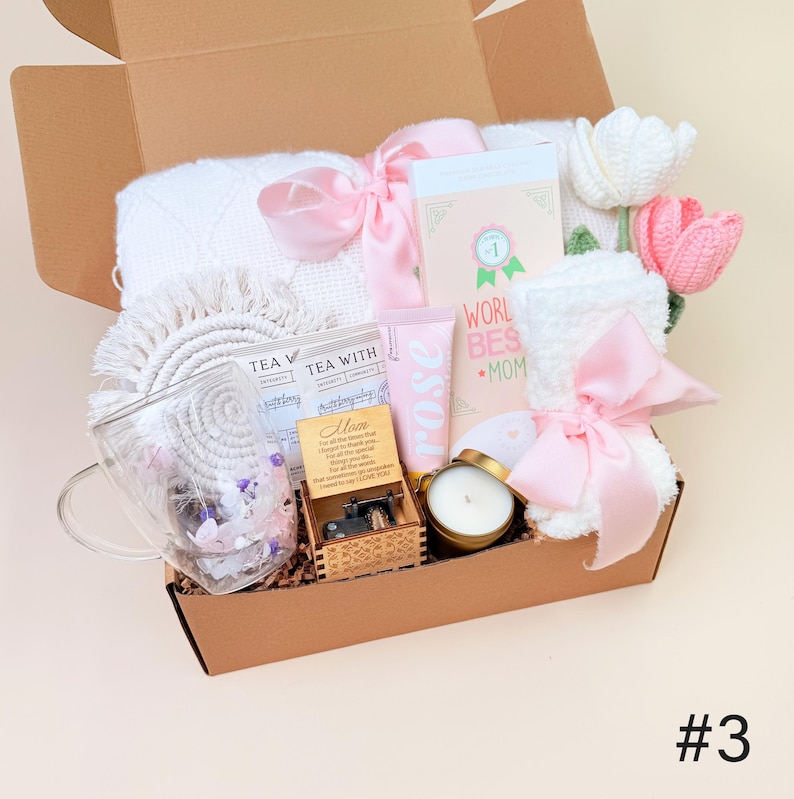 Thoughtful Mother’s Day Gift, Mother's Day Gift Basket, Best Mom Ever Gift Basket, Daughter to Mother, Mom Gift Set BOX #3