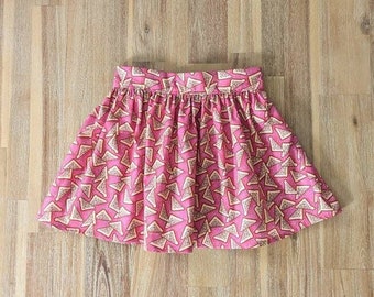 Girls fairy bread skirt // handmade // cotton // pink // baby // toddler // Australia Day // party // nostalgia // birthday